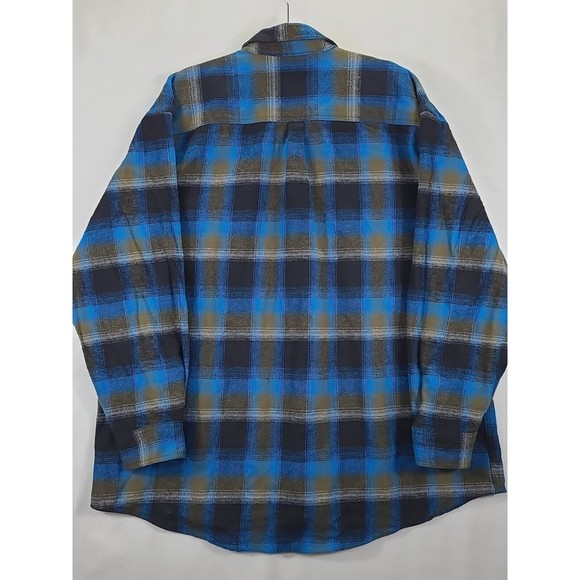 Polar King Heavyweight Flannel Snap Button  Shiet Long-Sleeve Men's Sz XXL Thick - Picture 8 of 9